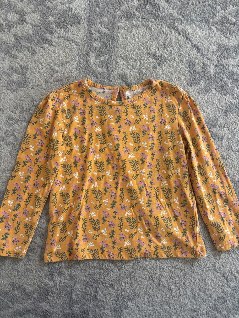 BCBG Floral Long-Sleeve Top, Size 4T